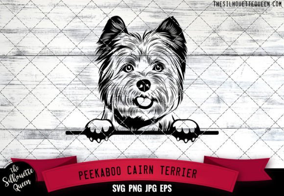 Cairn Terrier Peekaboo Dog Face