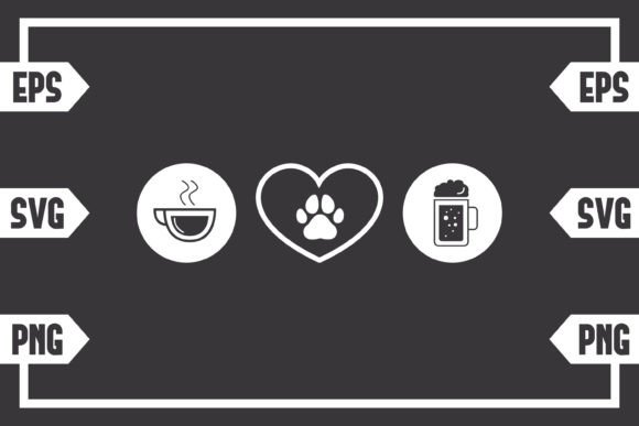 Coffee Beer Dog Paw