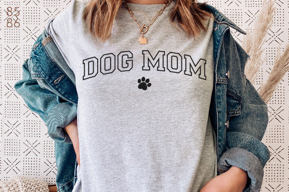 Dog Mom Varsity Letters
