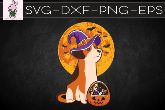 Dog Witch Moon Jack O Lantern Halloween