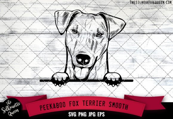 Fox Terrier Smooth Peekaboo Dog Face