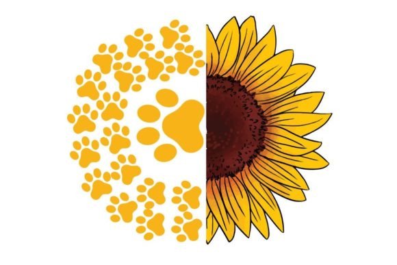 Sunflower Paw Sublimation