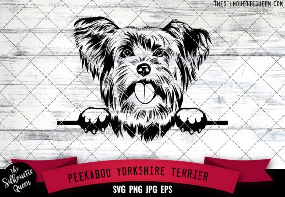 Yorkshire Terrier Peekaboo Dog Face